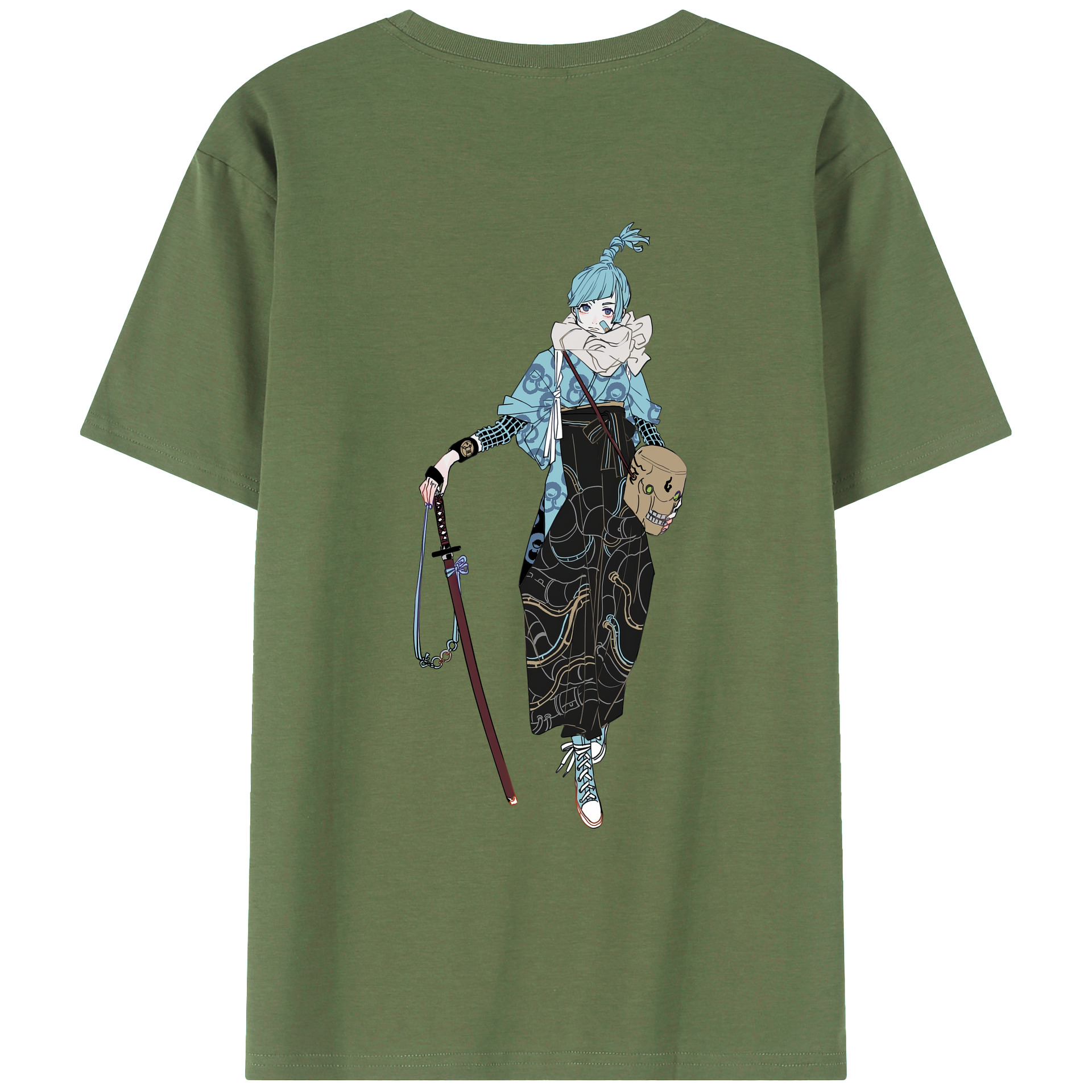 （画像用） 呪術廻戦 Jujutsu Kaisen 綿100％ メンズ半袖Tシャツ（バックプリント） 通気性